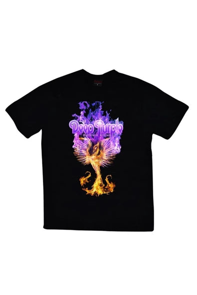 fame-stoned  Deep Purple Baskılı T-shirt