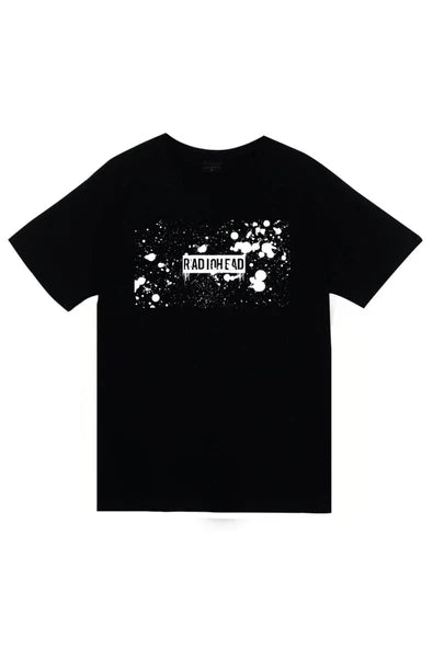 fame-stoned Radiohead Baskılı Unisex Siyah %100 Pamuk T-shirt
