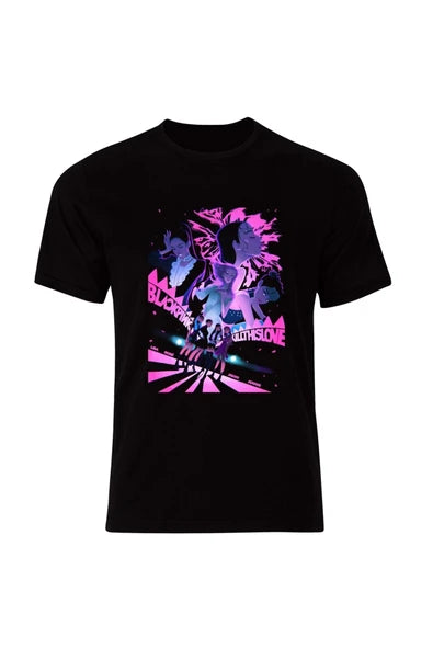 fame-stoned  Blackpink ( K-pop , Black Pink ) Özel Tasarım Unisex %100 Pamuk Siyah T-shirt