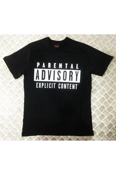 fame-stoned  Parental Advısory Baskılı T-shirt