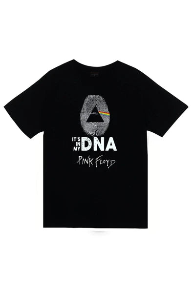 fame-stoned Pink Floyd Baskılı Unisex %100 Pamuk Siyah T-shirt