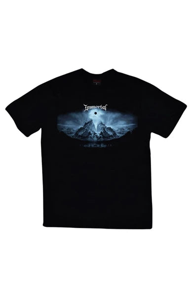 fame-stoned  Immortal Baskılı Unisex %100 Pamuk Siyah T-shirt