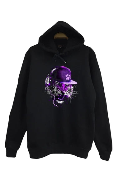 fame-stoned Erkek Kaplan Baskılı Çocuk Sweatshirt