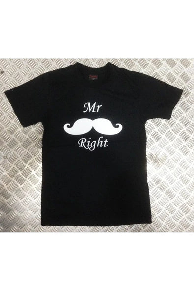 fame-stoned  Mr Rıght Baskılı T-shirt