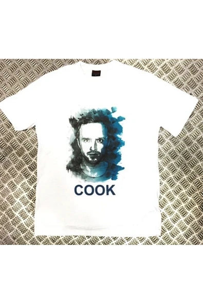 fame-stoned  Breaking Bad Baskılı Unisex %100 Pamuk Beyaz T-shirt