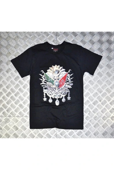 fame-stoned  Osmanlı Tuğrası Baskılı T-shirt