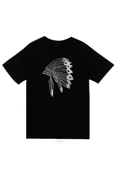 fame-stoned  Unisex Siyah Baskılı T-Shirt