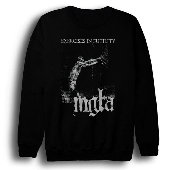Mgła - Black Metal - Exercises in Futility baskılı siyah sweatshirt