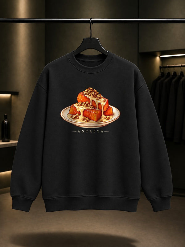 Antalya Kabak Tatlısı Sweatshirt – Siyah