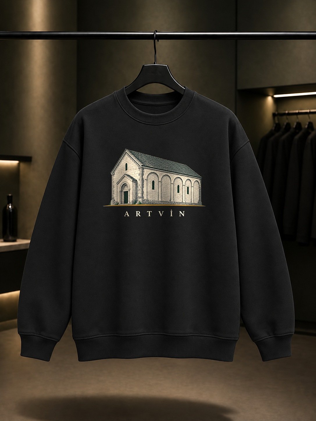 Artvin Barhal Kilisesi Sweatshirt – Siyah
