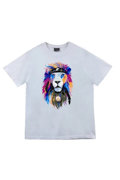 fame-stoned  Unisex Beyaz Baskılı T-shirt