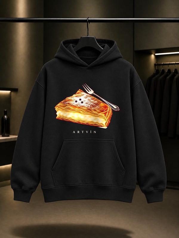 Artvin Hopa Laz Böreği Kapüşonlu Sweatshirt – Siyah