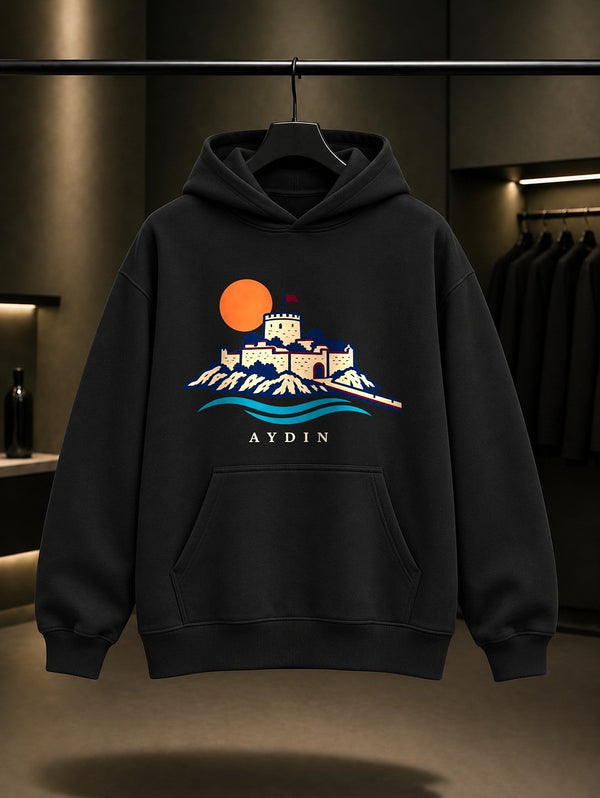Aydın Güvercinada Kapüşonlu Sweatshirt – Siyah