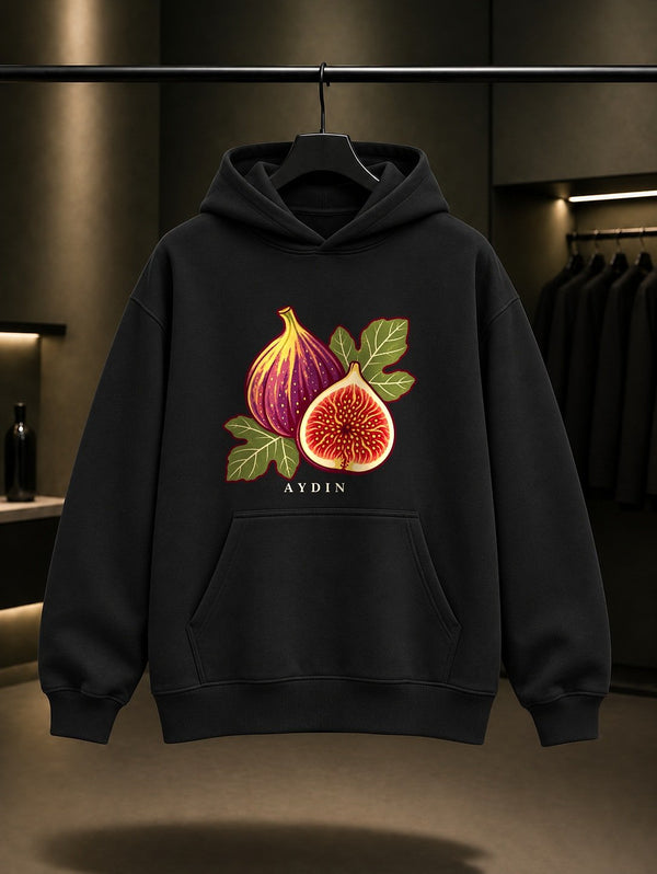 Aydın İnciri Kapüşonlu Sweatshirt – Siyah
