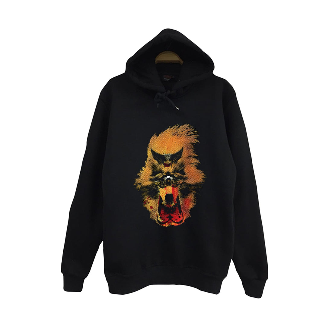 Buck Tick - Darker Than Darkness Albüm baskılı siyah kapüşonlu sweatshirt