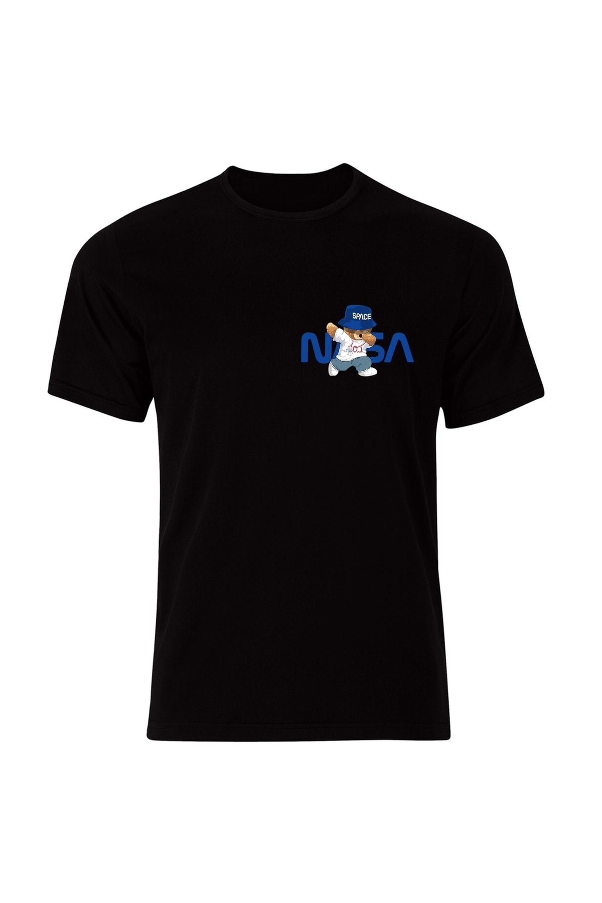 Nasa Sevimli Ayıcık Baskılı Özel Tasarım Unisex Tshirt
