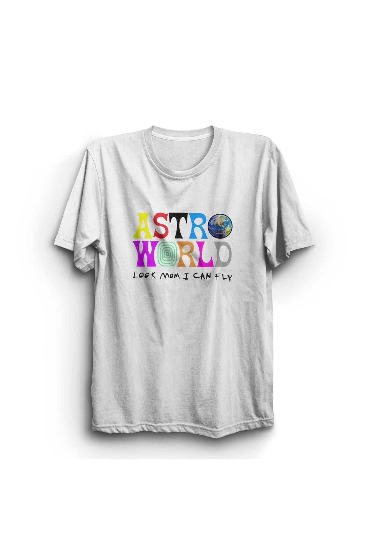 Travis Scott Astroworld Baskılı Tshirt