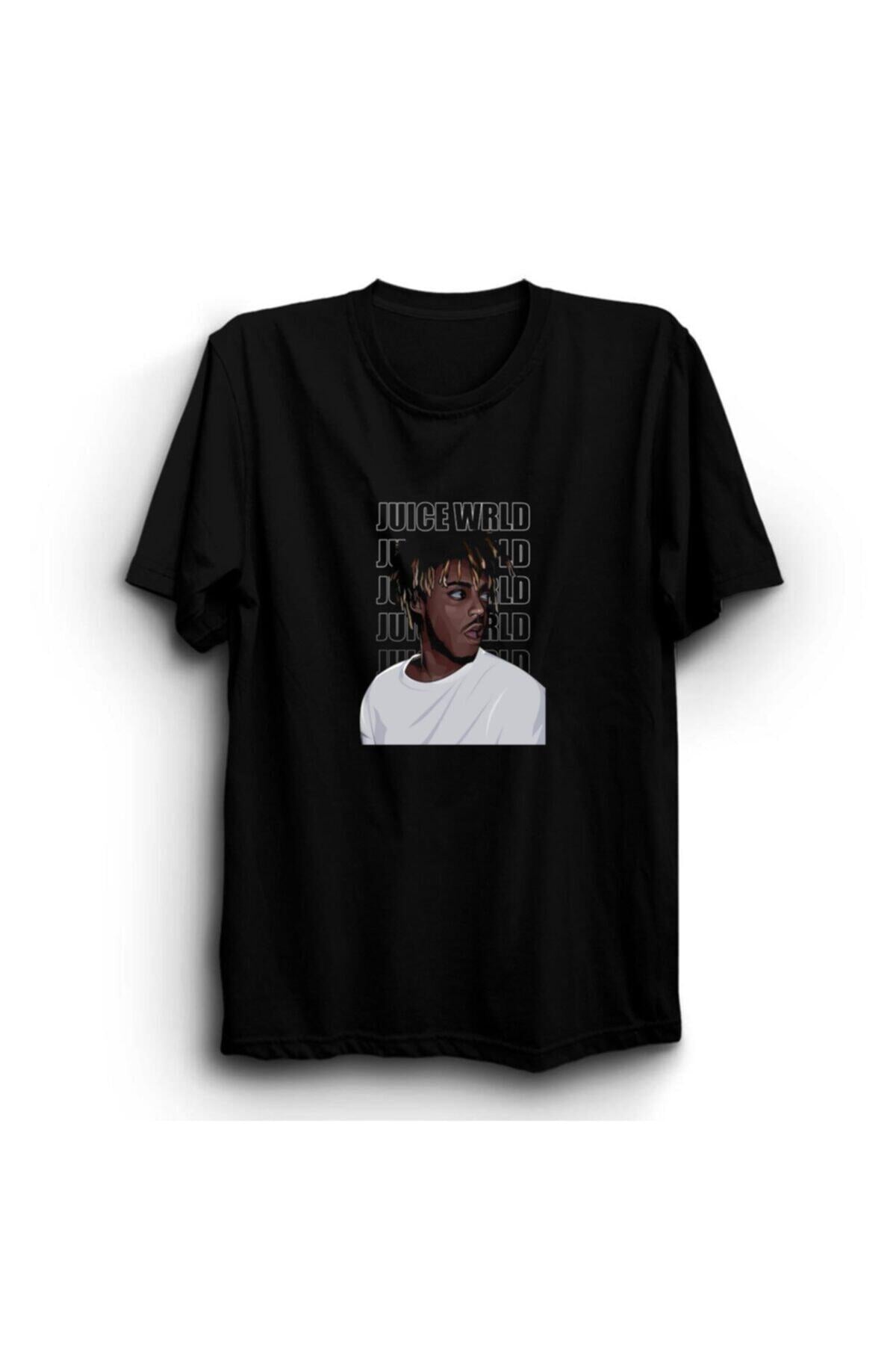 Juice Wrld Baskılı Unisex %100 Pamuk T-shirt