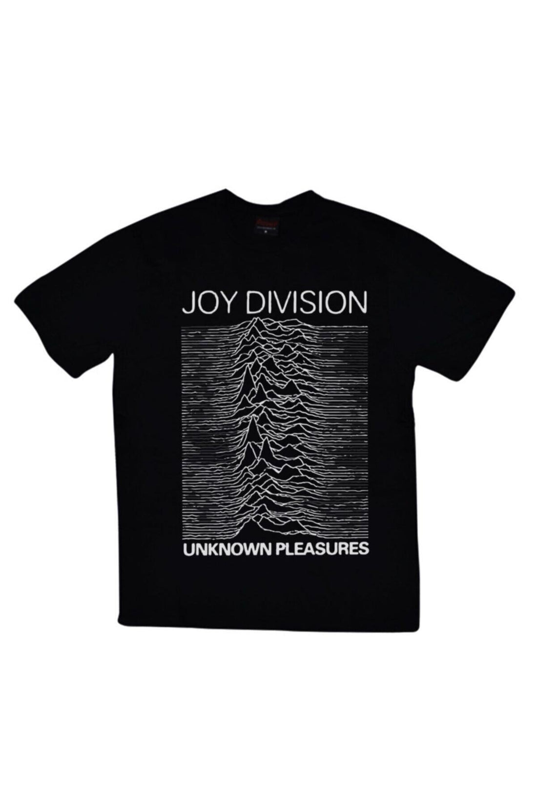 Joy Division Unknown Pleasures baskılı siyah tişört