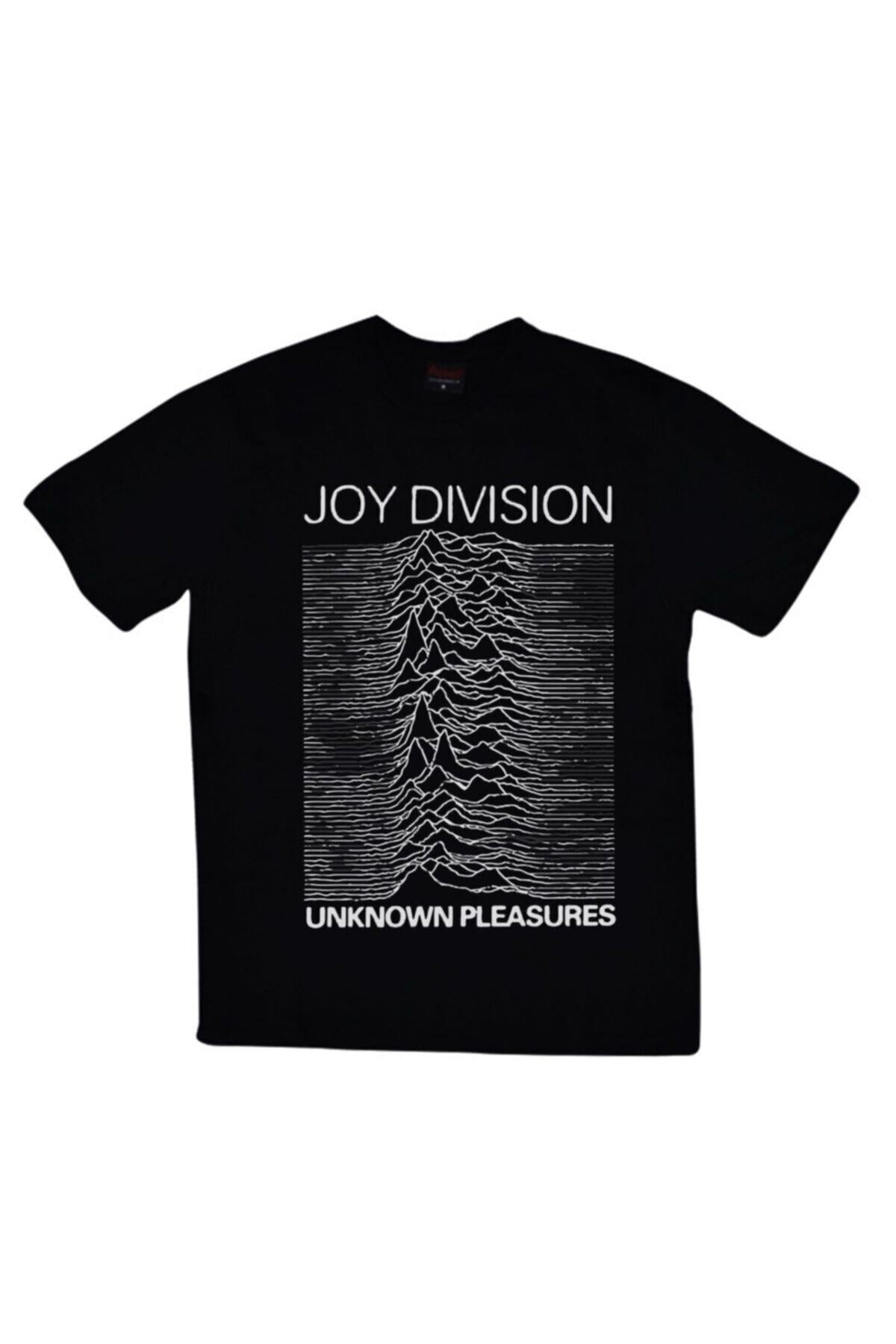 Joy Division Baskılı Unisex %100 Pamuk Siyah T-shirt