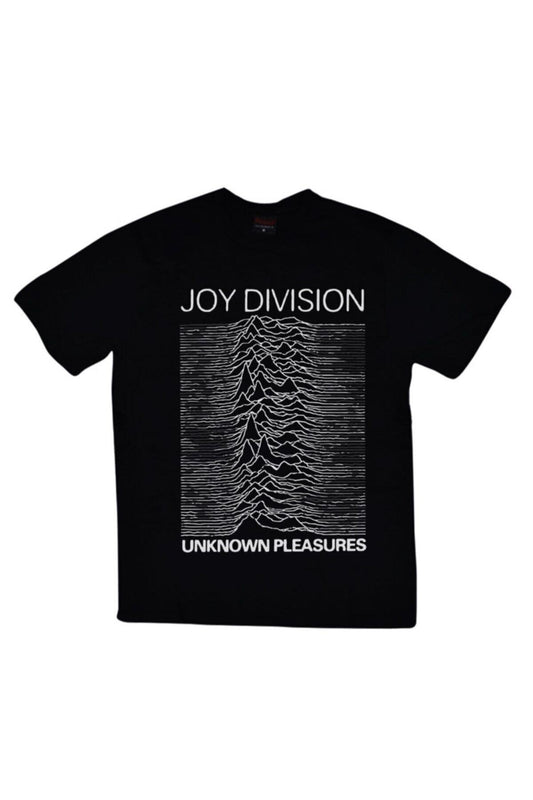 Joy Division Baskılı Unisex %100 Pamuk Siyah T-shirt