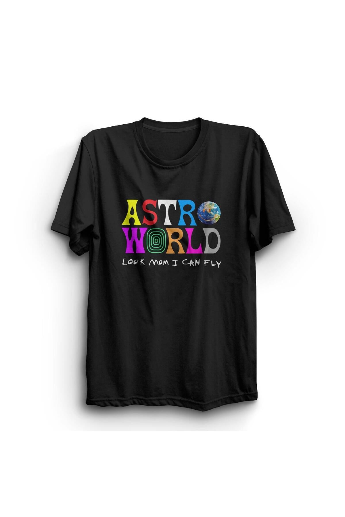 Travis Scott Astroworld Baskılı Tshirt
