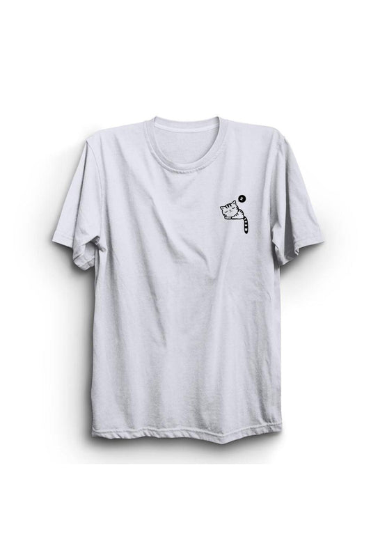 Cepte Uyuyan Kedi Cat Baskılı Tshirt