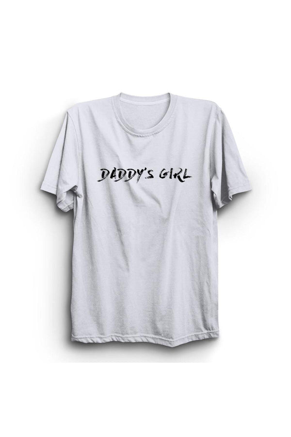 Dadd'y Girl baskılı beyaz tişört