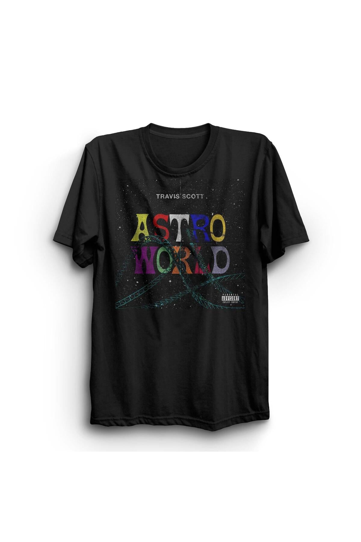 Travis Scott Astroworld Baskılı Tshirt