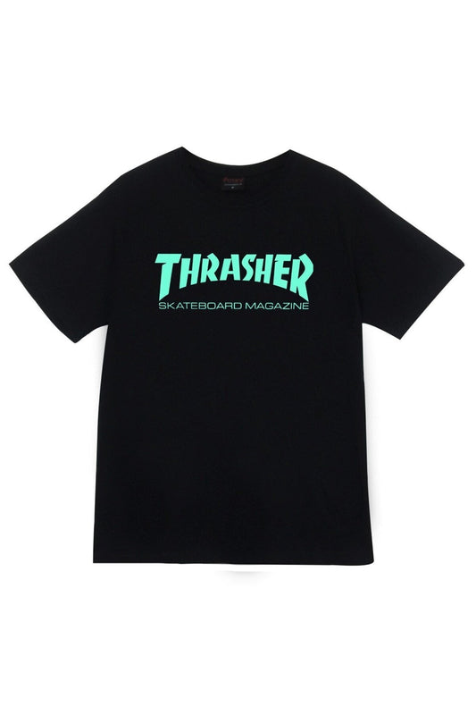 Unisex Siyah Thrasher Baskılı T-hSirt