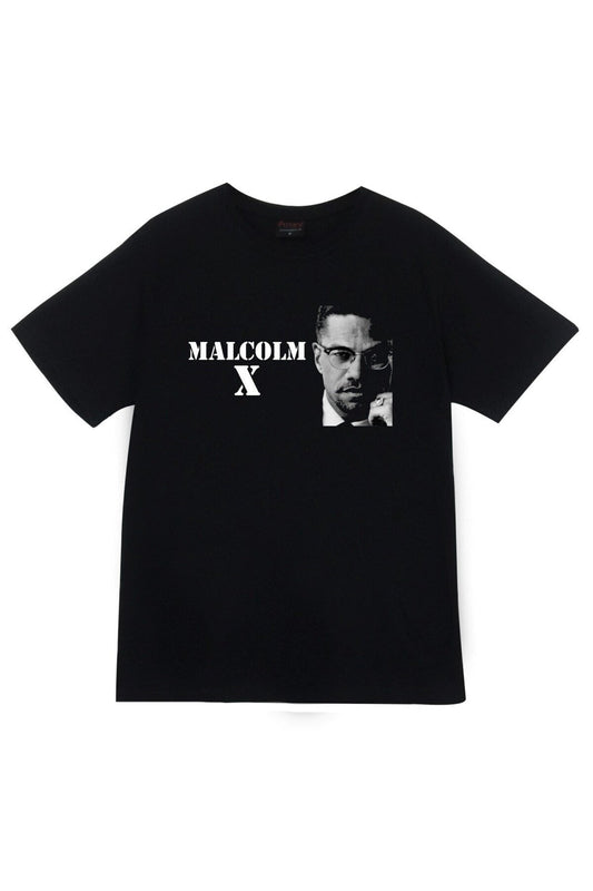 Malcolm X Baskılı T-shirt
