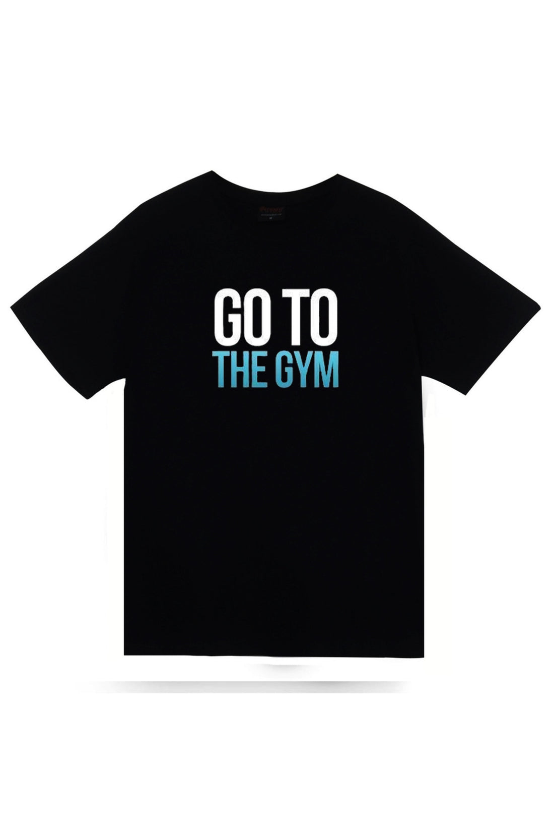 Gym, Fitness, Vucüt Geliştirme Go To The Gym baskılı siyah tişört