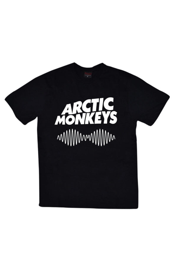 Arctic Monkeys baskılı siyah tişört