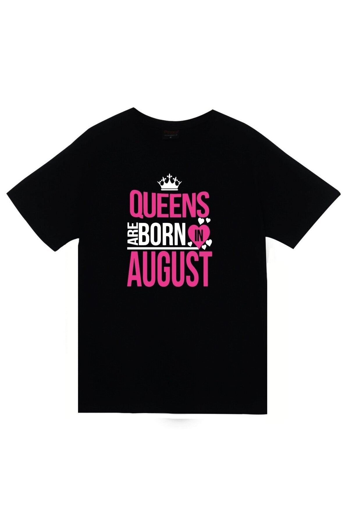 Unisex Siyah Queens Are Born In August T-Shirt