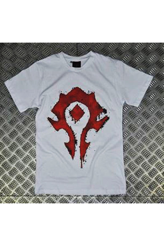 Unisex Warcraft Baskılı T-shirt