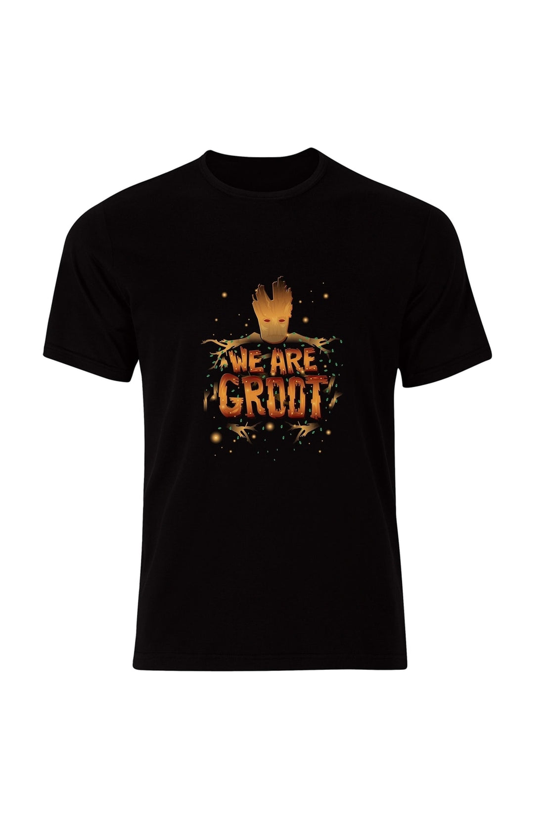 Groot baskılı siyah tişört