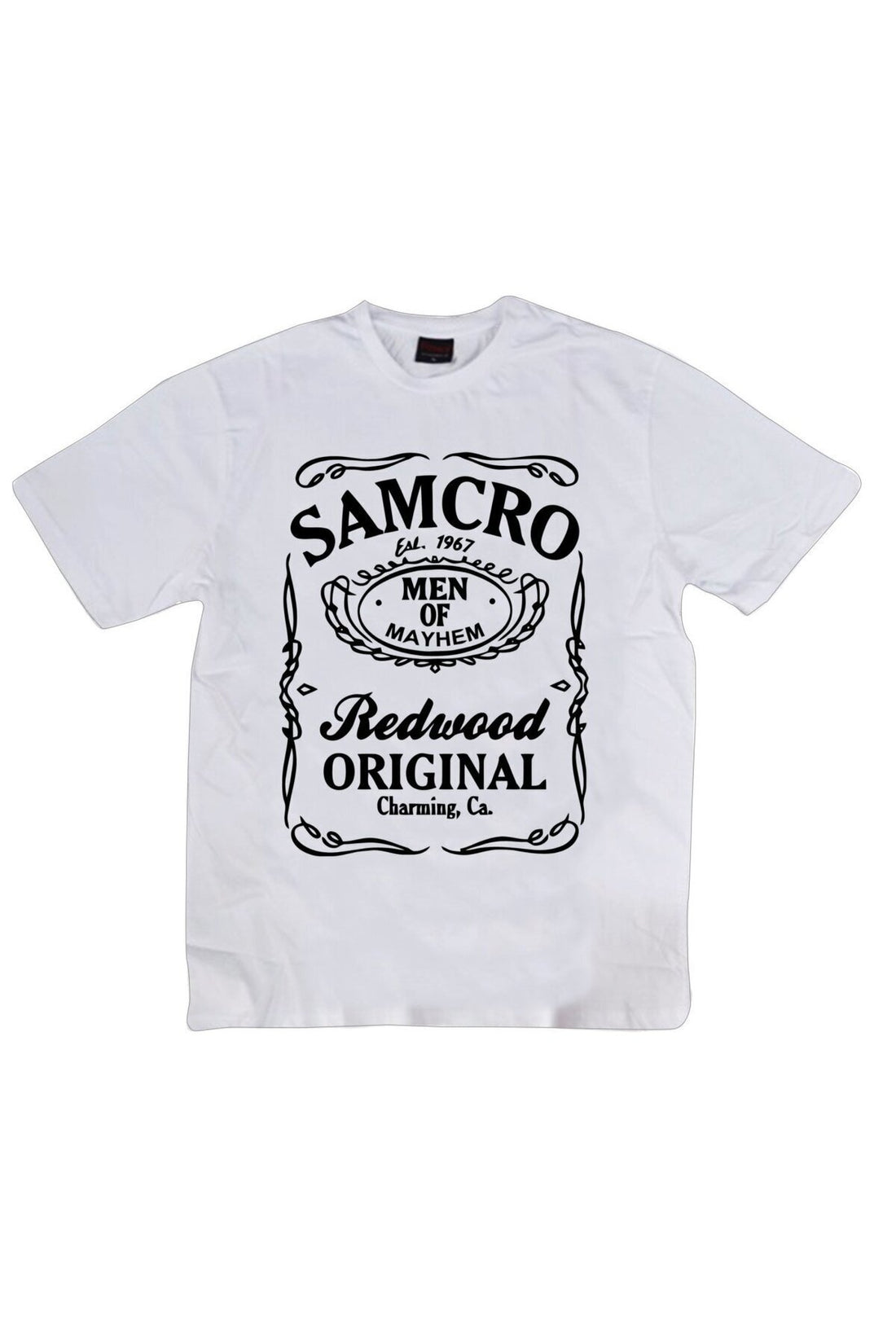 Samcro baskılı beyaz tişört