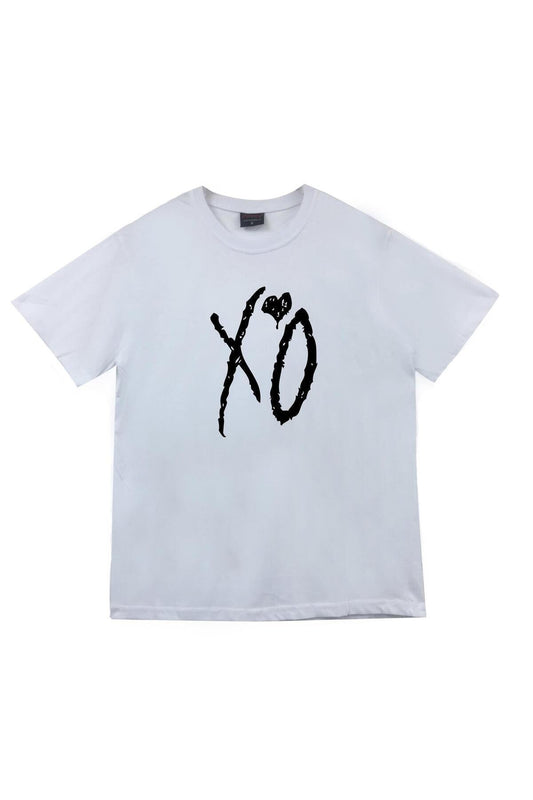 The Weeknd Starboy Baskılı Unisex %100 Pamuk Beyaz T-shirt