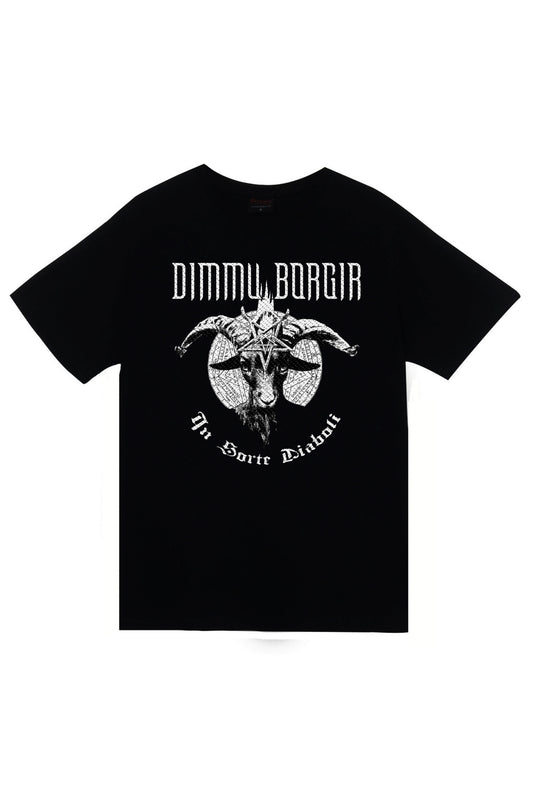 Dimmu Borgir - Müzik Grubu Baskılı Unisex %100 Pamuk Siyah T-shirt