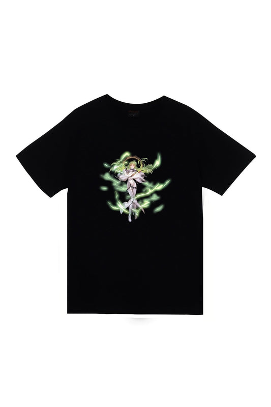 Code Geass Anime Baskılı Unisex %100 Pamuk Siyah T-shirt