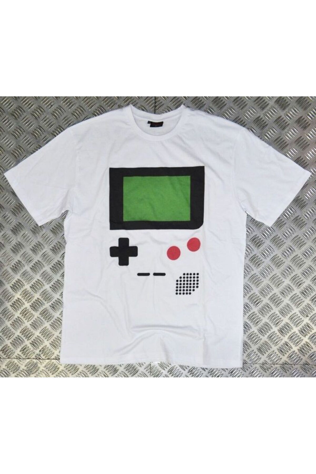 Game Boy baskılı beyaz tişört