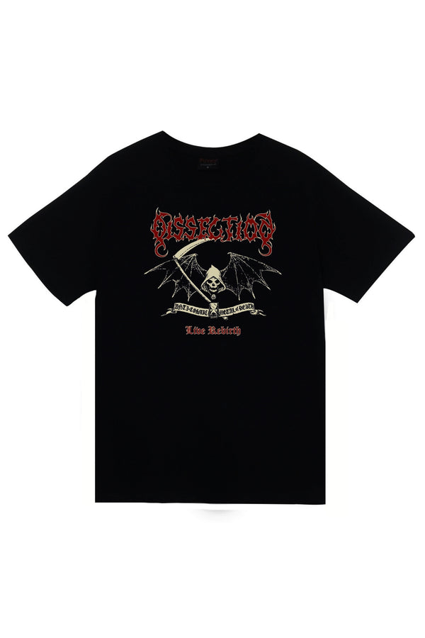 Dissection - Metal - Müzik Baskılı Unisex %100 Pamuk Tişört – Siyah