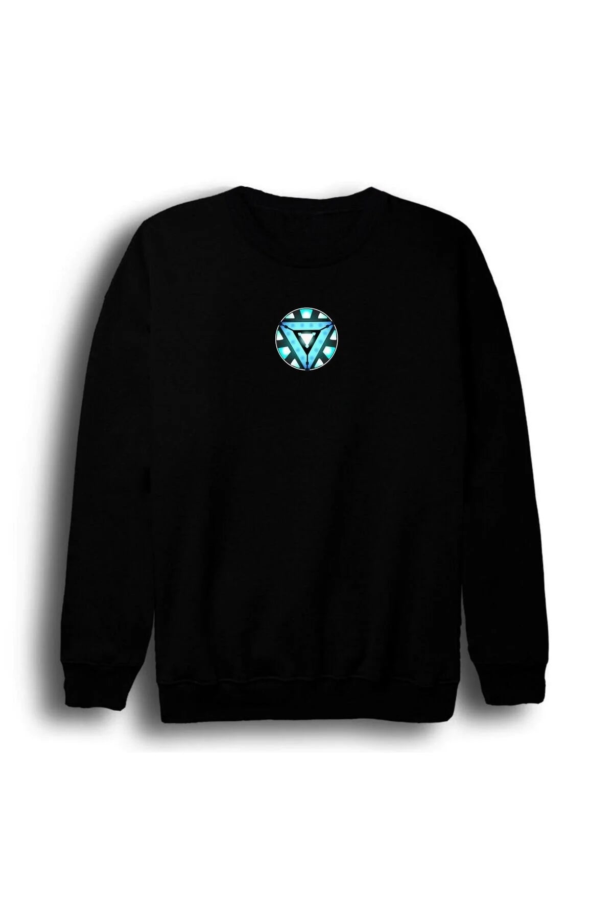 Reaktör - Güç Kaynağı Baskılı Unisex %100 Pamuk Bisiklet Yaka Sweatshirt