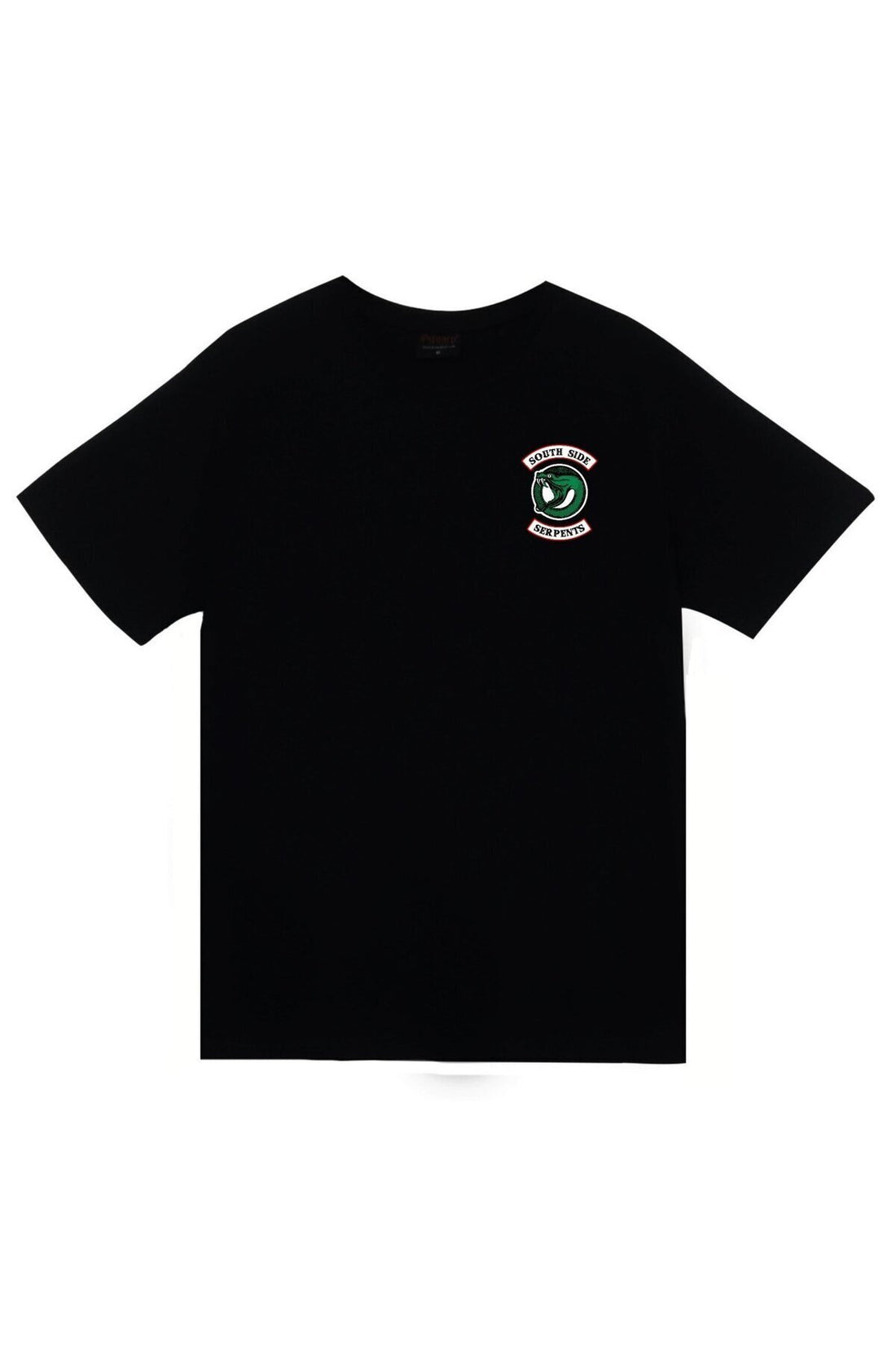 Unisex Riverdale Southside Serpents baskılı siyah tişört