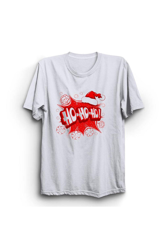Yeni Yıl Hohoho Christmas Baskılı Tshirt