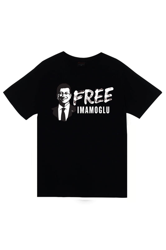 Free İmamoglu Ekrem İmamoğlu Baskılı Unisex %100 Pamuk T-shirt