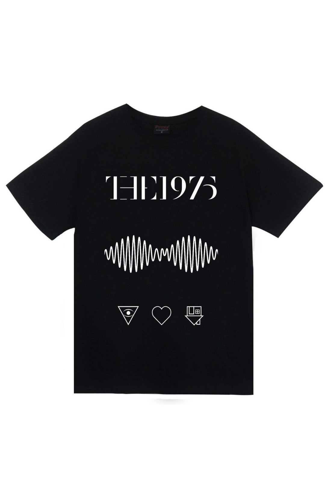 The Nbhd , Arctic Monkeys, The 1975 baskılı siyah tişört