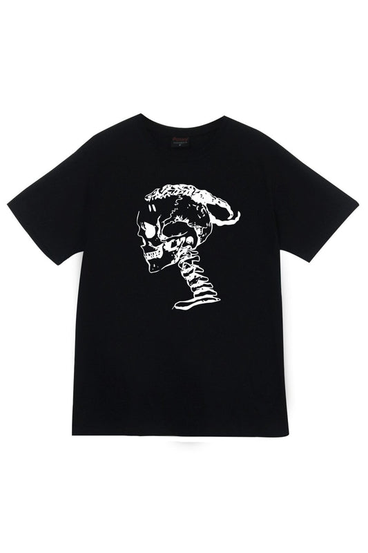 Kuru Kafa Baskılı Unisex Siyah %100 Pamuk T-shirt