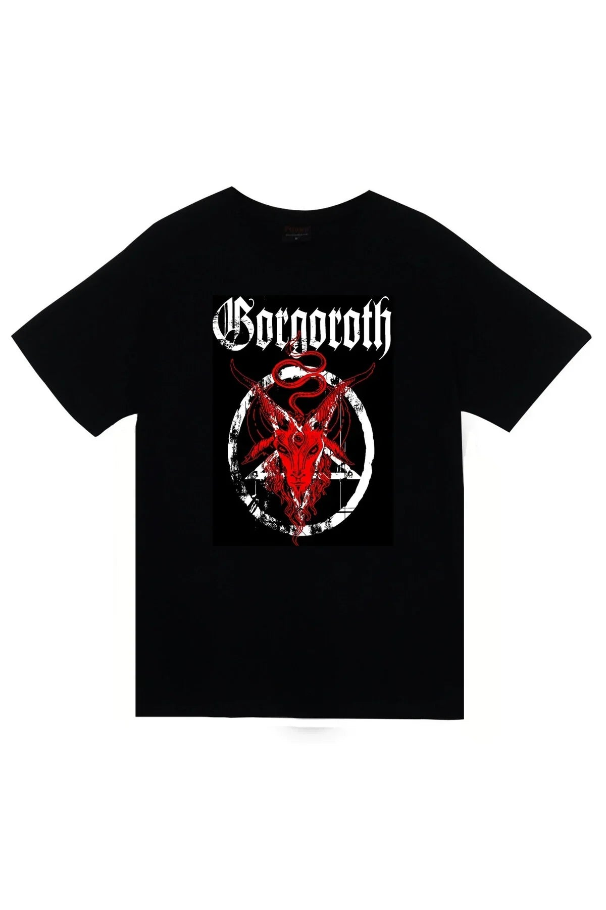 Gorgoroth Müzik Grubu Baskılı Unisex %100 Pamuk Siyah T-shirt