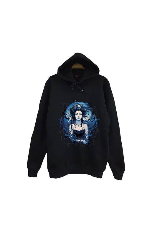 Evanescence - Müzik Grubu Baskılı Unisex %100 Pamuk Kapüşonlu Sweatshirt